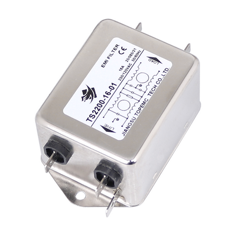 单相双级电源滤波器